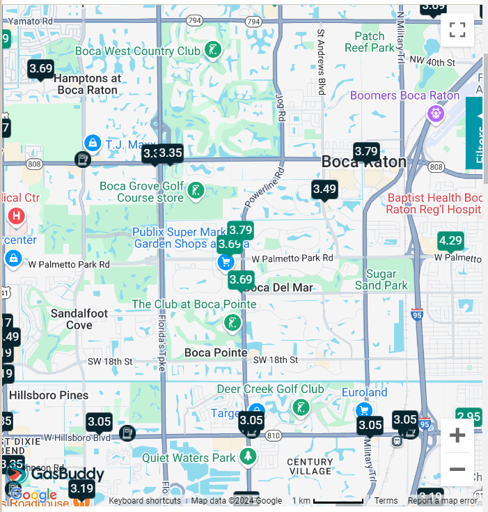 Gas Prices Map